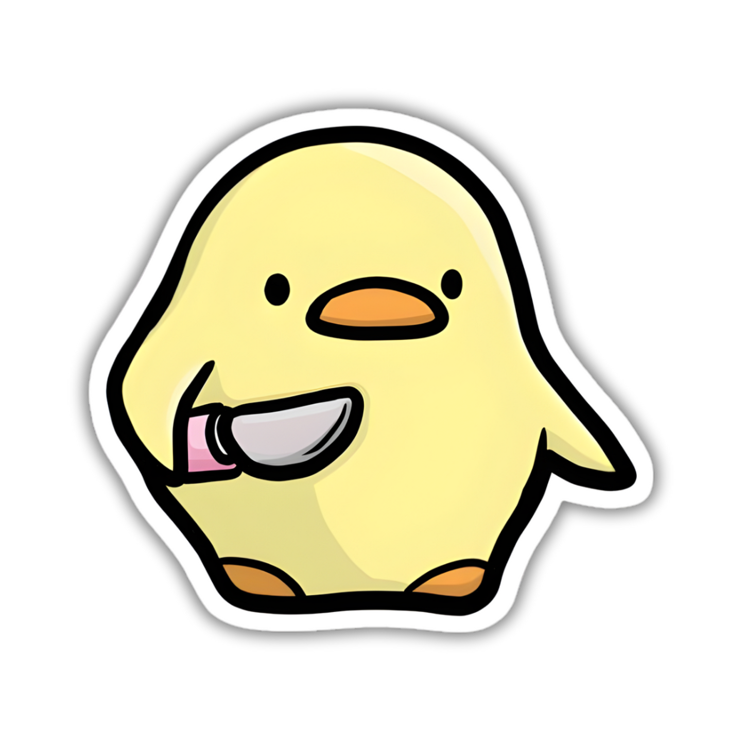 Chick with a Knife