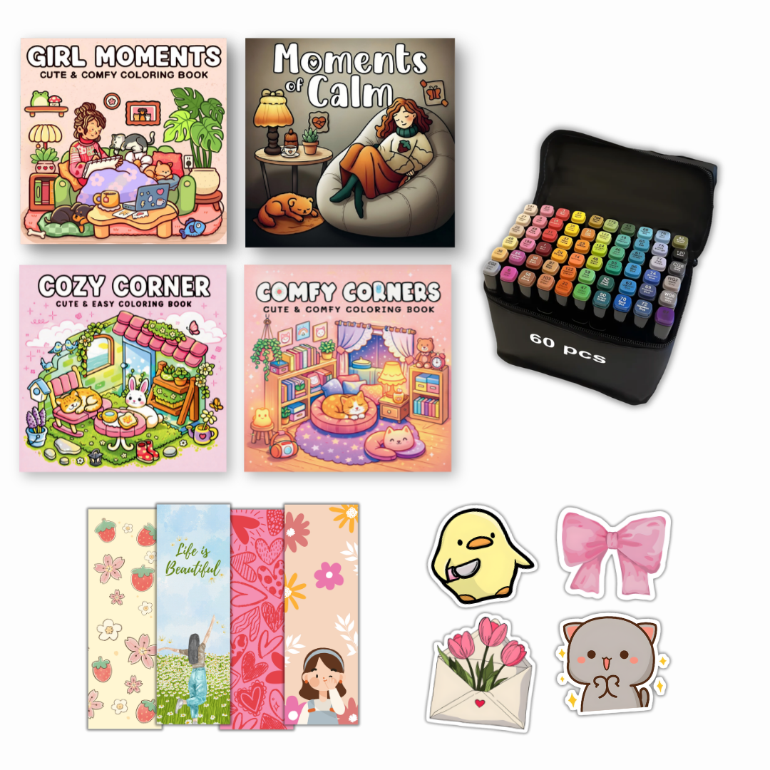 Cozy Creative Bundle (4 Books + 60 Colors)