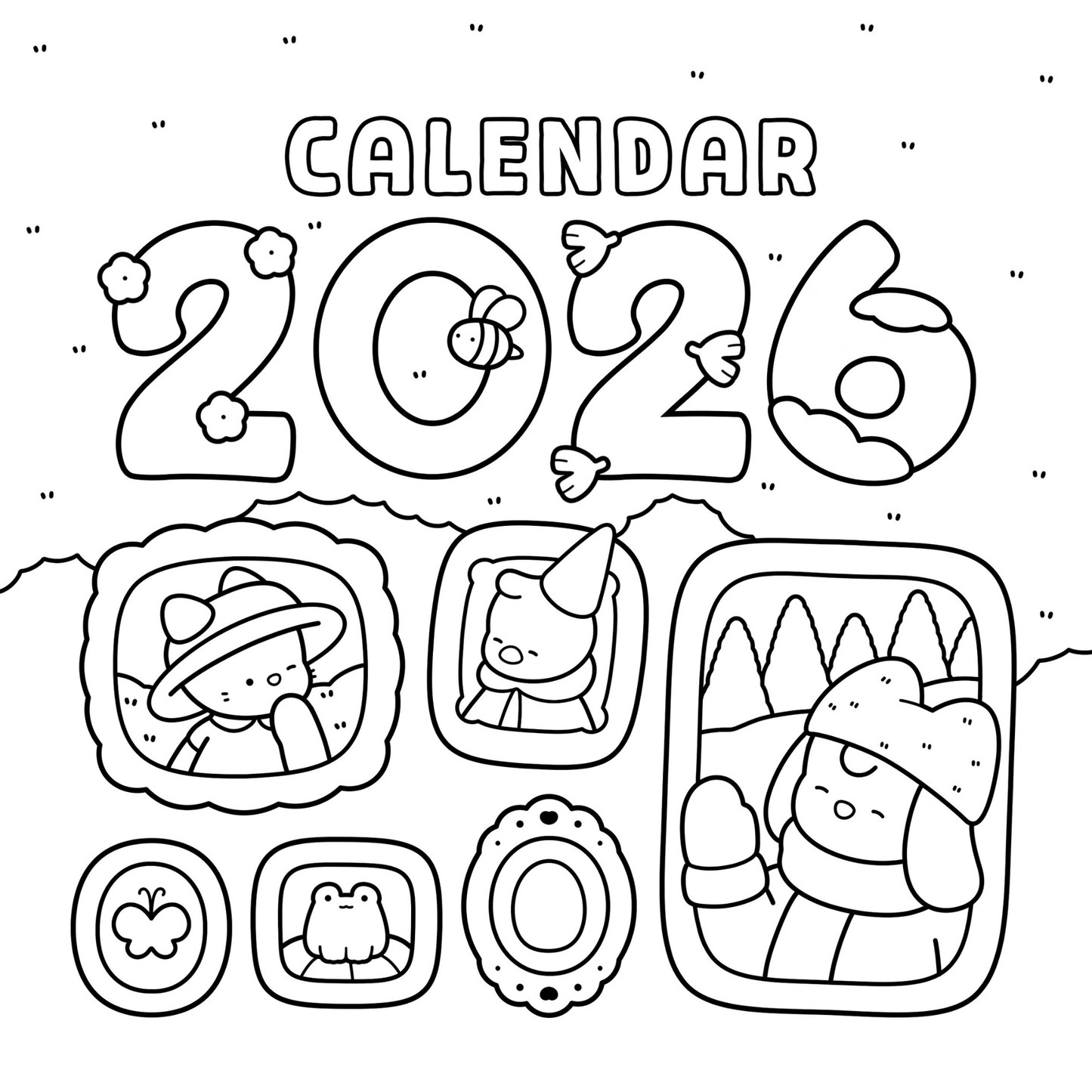 Cute & Cozy Calendar